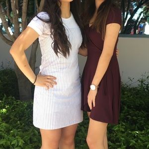 forever 21 purple wrap dress